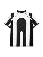 Juventus 1997-98 home jersey in black and white stripes