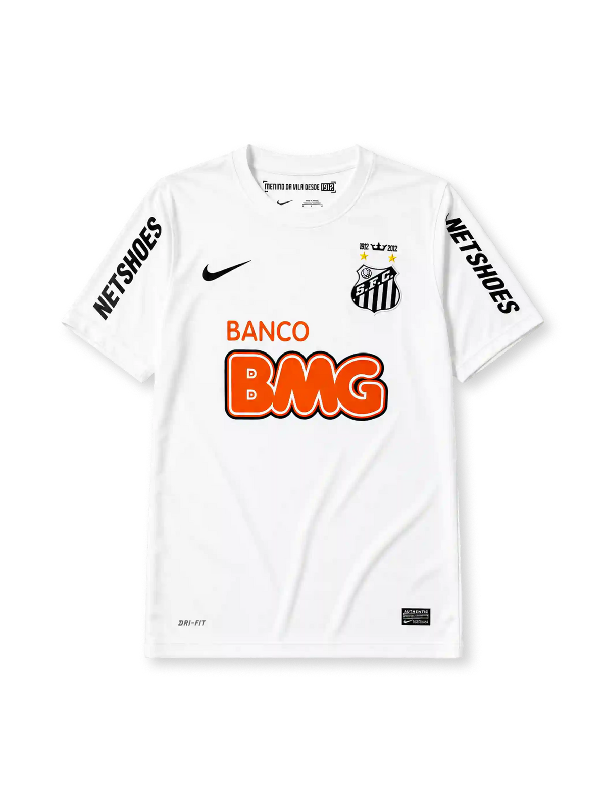 Santos FC 2013 home jersey with centenary crest in white