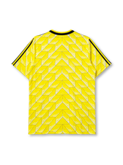 Borussia Dortmund 1988 home jersey with geometric chevron pattern