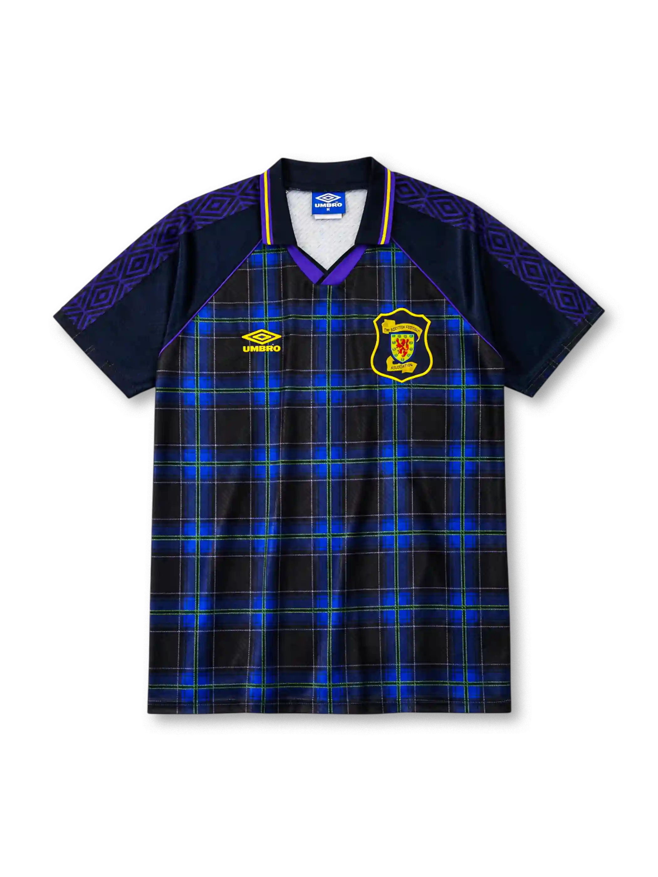 Scotland 1994-96 home jersey with tartan pattern