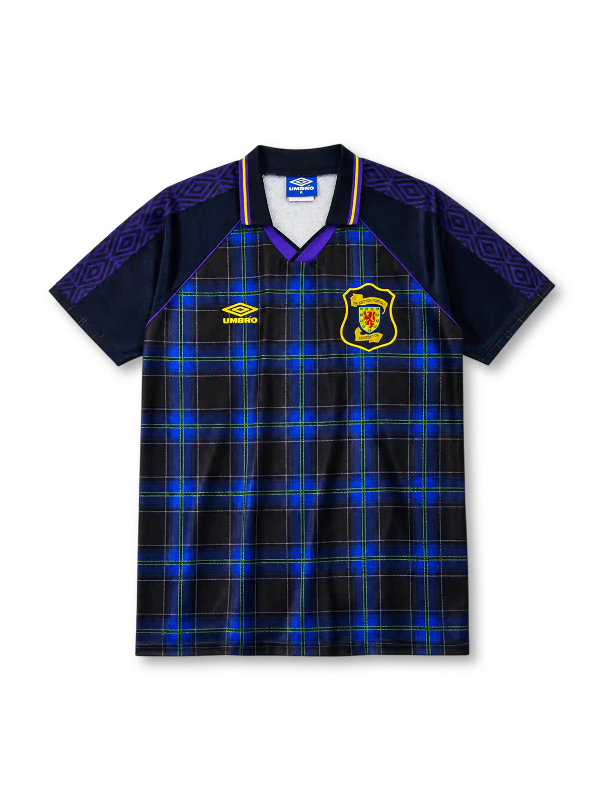 Scotland 1994-96 home jersey with tartan pattern