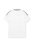 Real Madrid 2008-09 home jersey, front view, white body, black adidas three-stripe shoulder detailing, point collar, adidas logo, club crest, bwin.com sponsor logo, Climacool badge