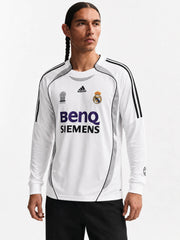 Real Madrid 2006-07 Home Long Sleeve Jersey