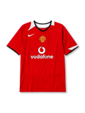 Manchester United 2004-06 red home retro football jersey with Vodafone sponsor