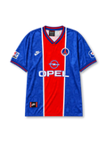 Paris Saint-Germain 1995-96 blue red home retro football jersey with Opel sponsor
