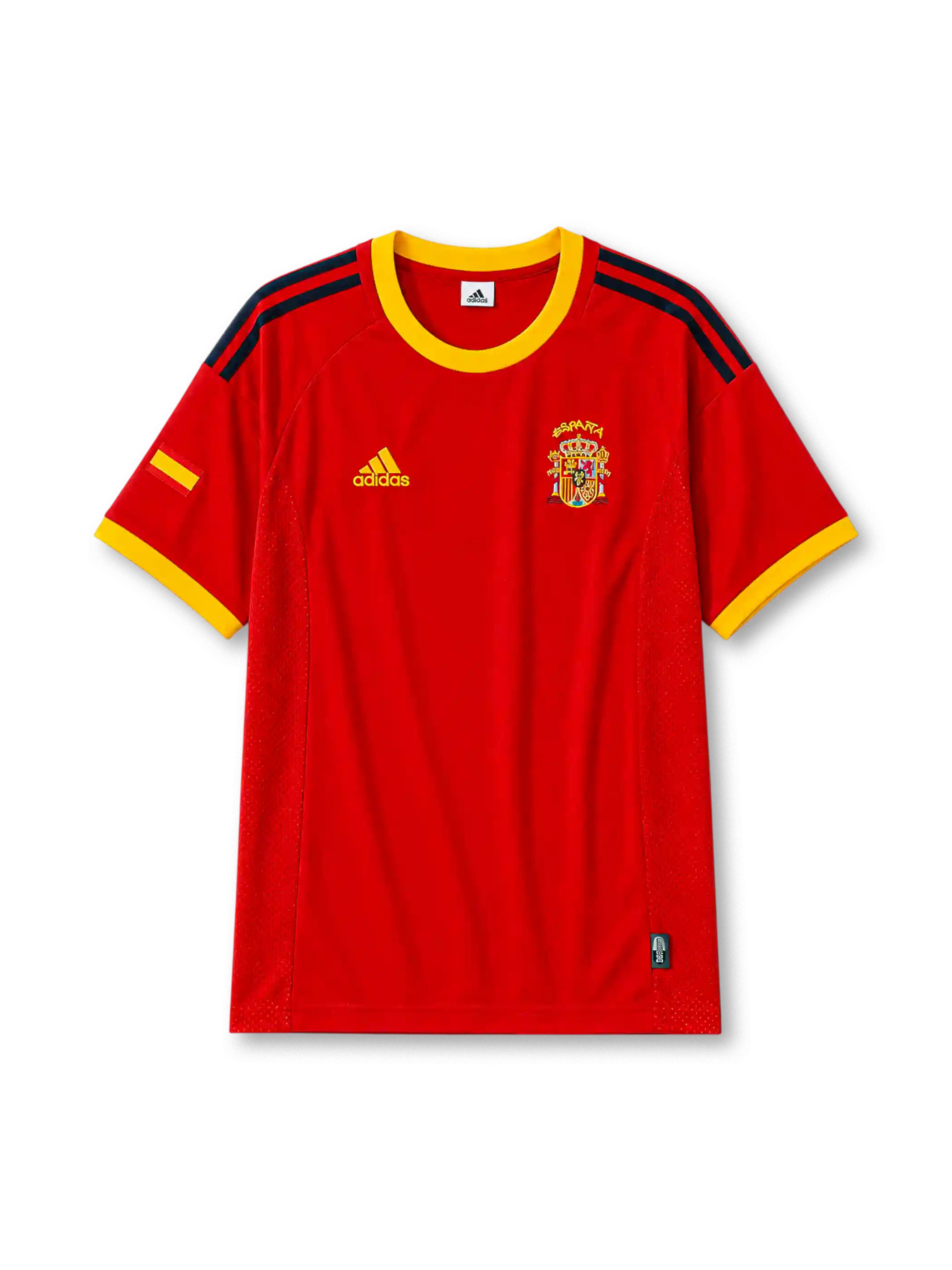 Spain 2002 red home retro football jersey World Cup adidas