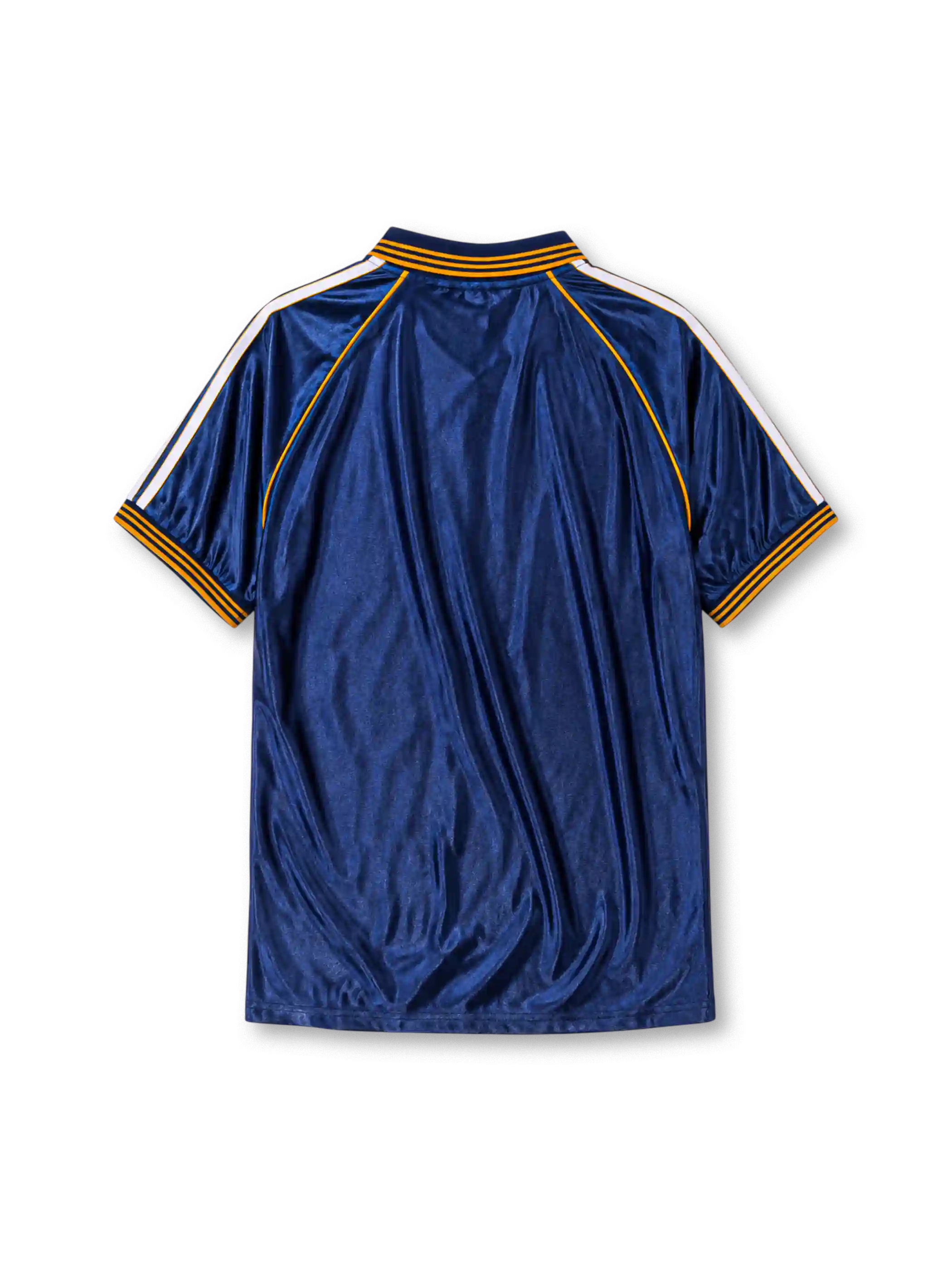 Real Madrid 1998-00 royal blue third retro football jersey with Teka sponsor