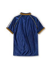 Real Madrid 1998-00 royal blue third retro football jersey with Teka sponsor