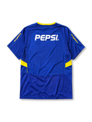 Boca Juniors 2003-04 blue yellow home retro football jersey with Pepsi sponsor