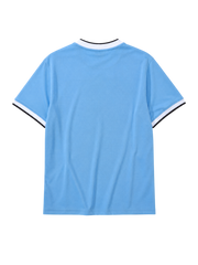Manchester City 2013-14 sky blue home retro football jersey with Etihad Airways sponsor