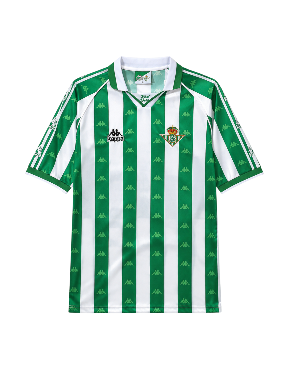Real Betis 1995-97 green white home retro football jersey