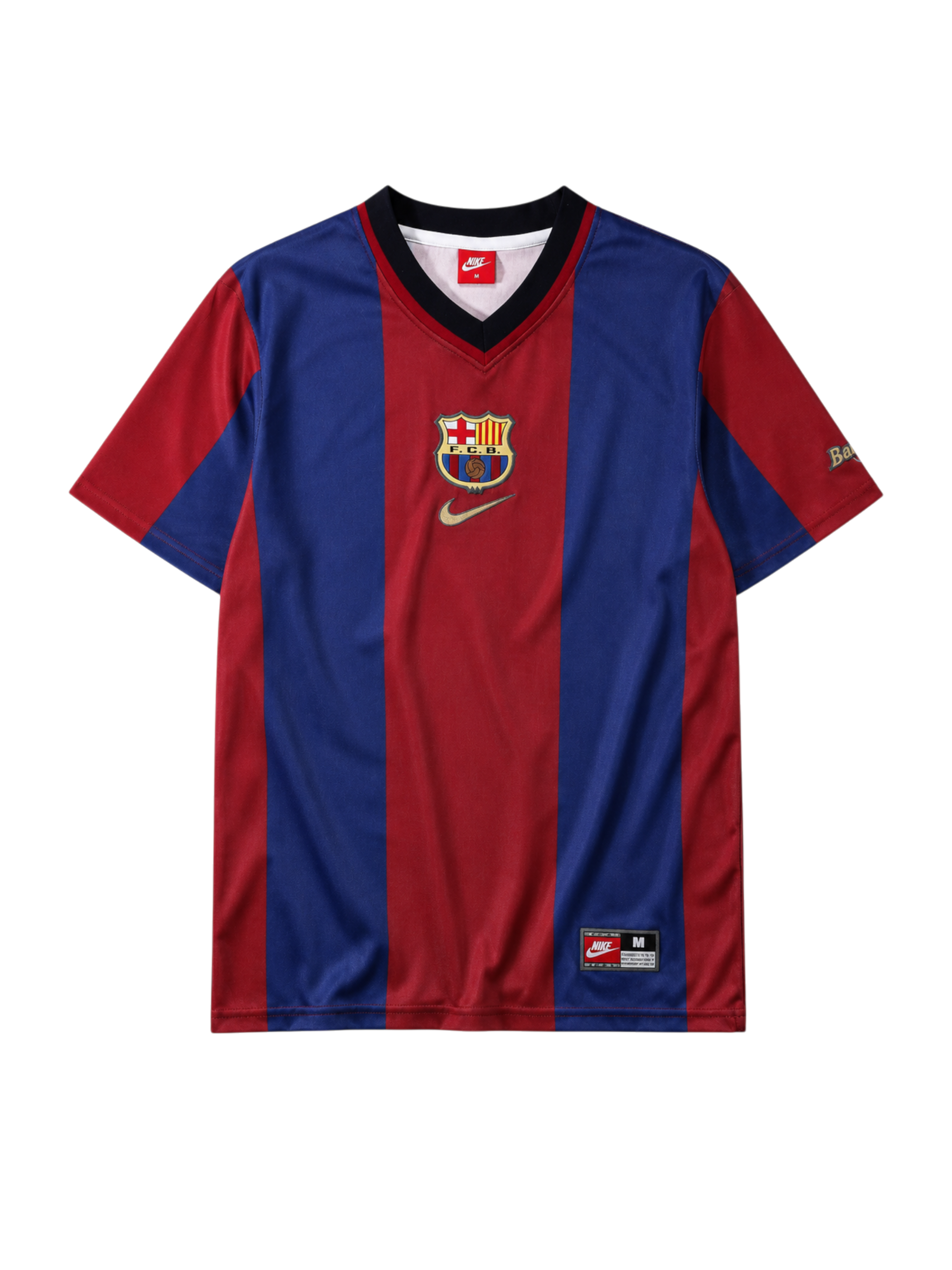 Barcelona 1998-99 garnet blue home retro football jersey Nike