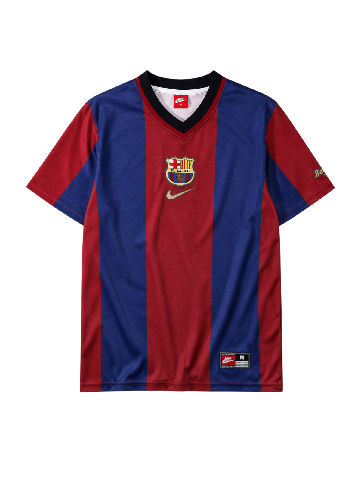Barcelona 1998-99 garnet blue home retro football jersey Nike