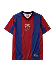 Barcelona 1998-99 garnet blue home retro football jersey Nike