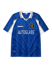 Chelsea 1997-99 blue home retro football jersey with Autoglass sponsor