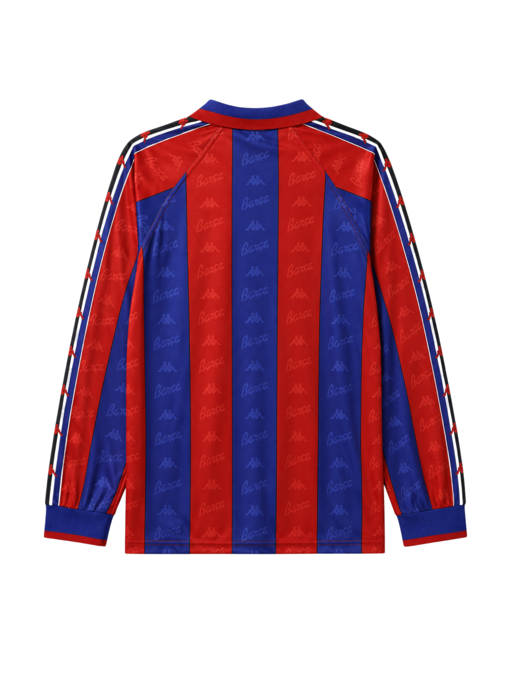 Barcelona 1995-97 blue red home long-sleeve retro football jersey Kappa