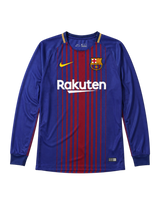 Barcelona 2017-18 Home Long-Sleeve Jersey