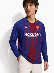Barcelona 2017-18 Home Long-Sleeve Jersey