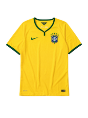 Brazil 2014 yellow home retro football jersey World Cup Nike