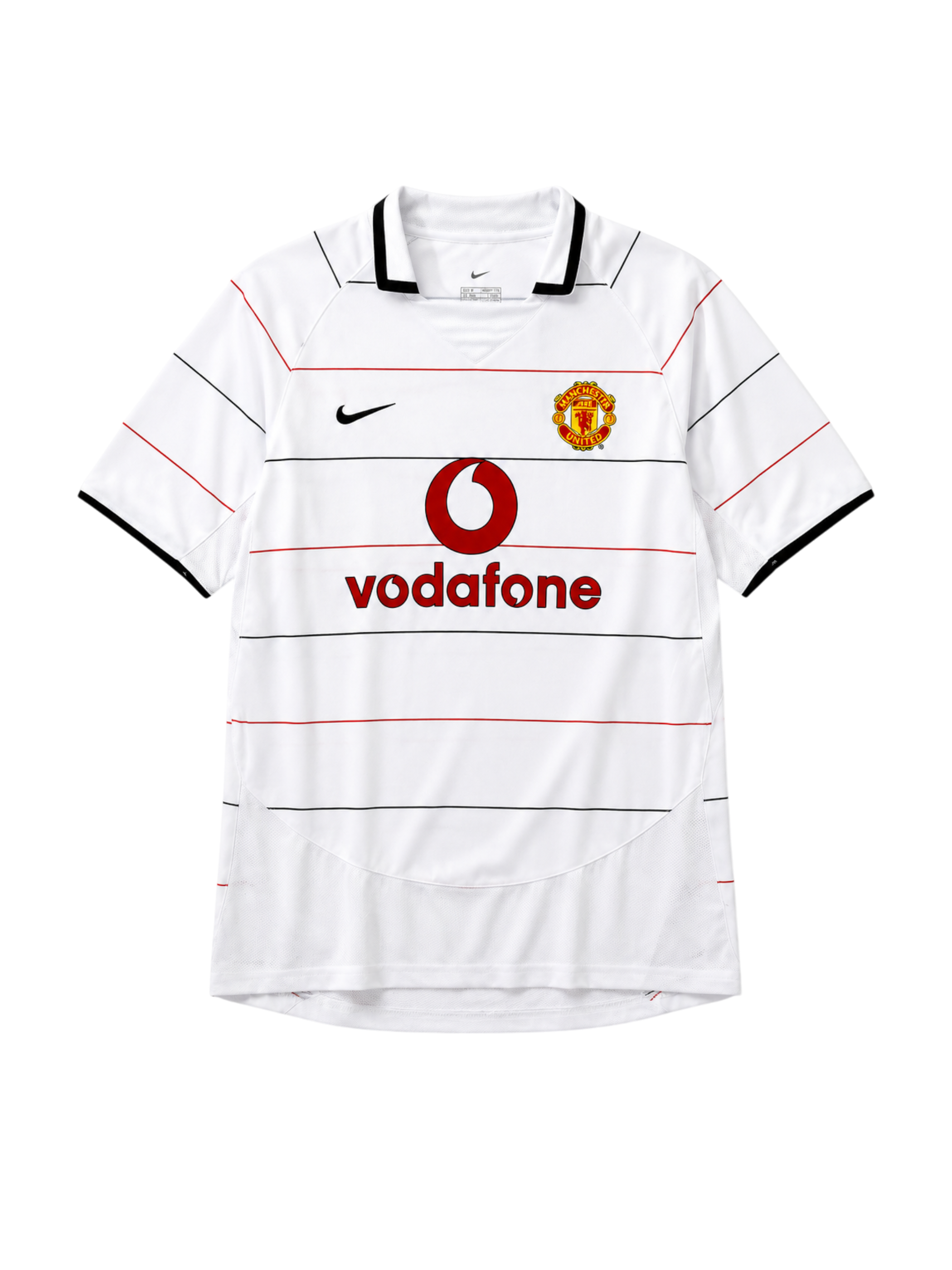 Manchester United 2003/05 away football jersey by Nike with Vodafone sponsor logo