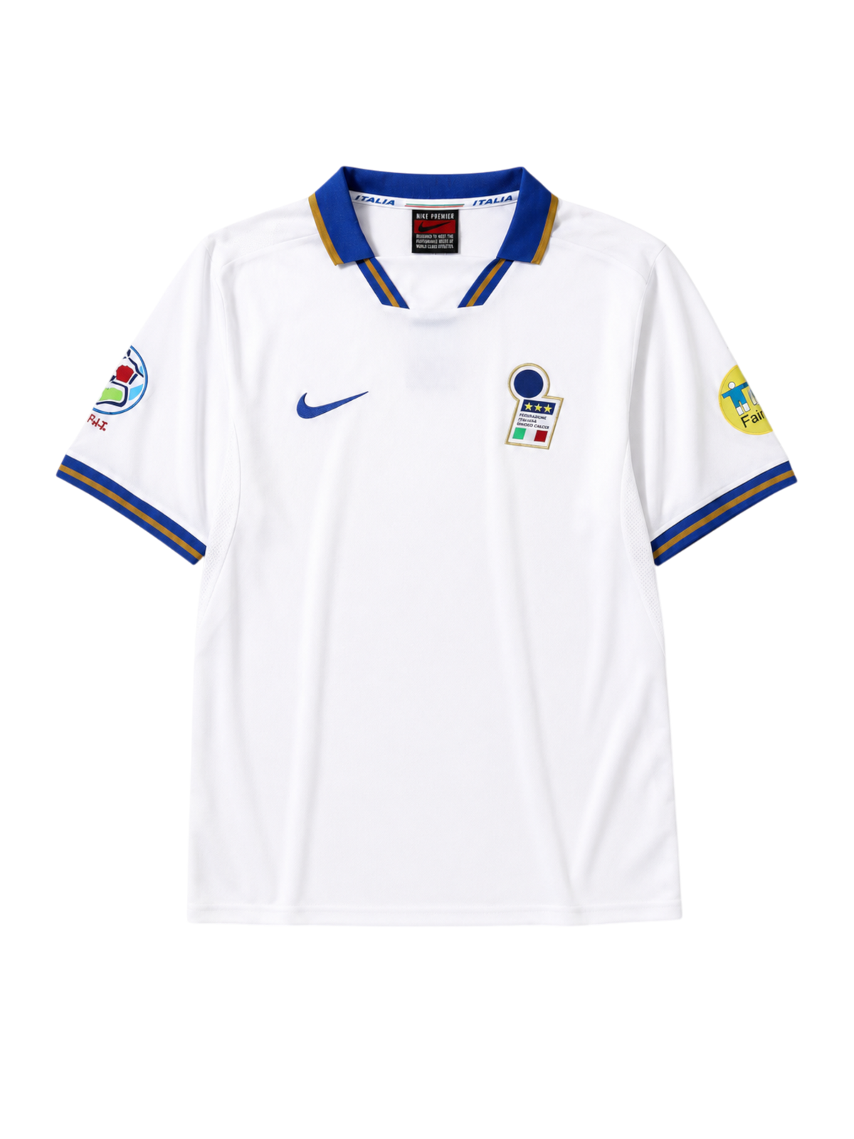 Italy 1996 away football jersey by Nike with European Championship sleeve patch