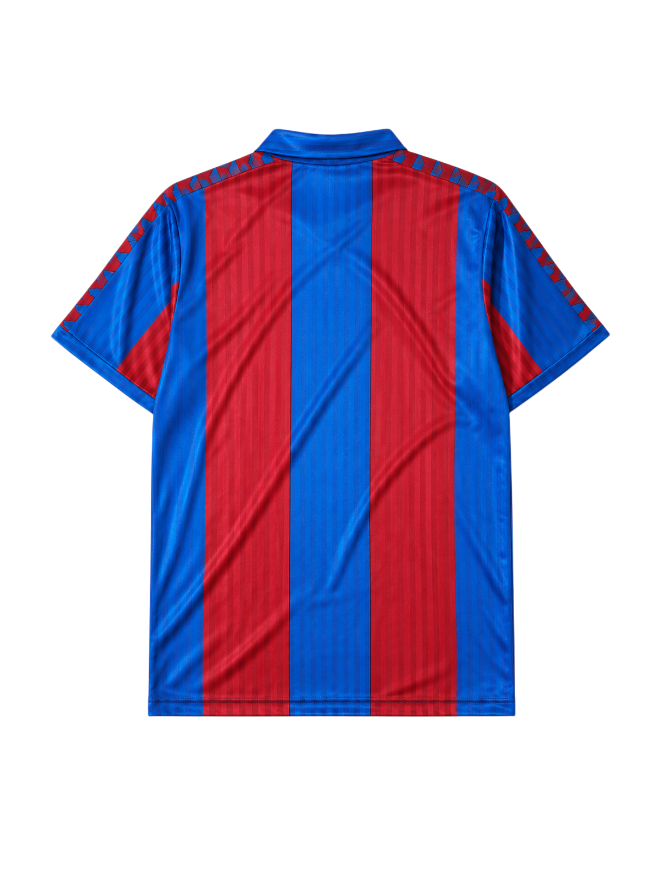 Barcelona 1989/92 home football jersey by Meyba with blaugrana stripes