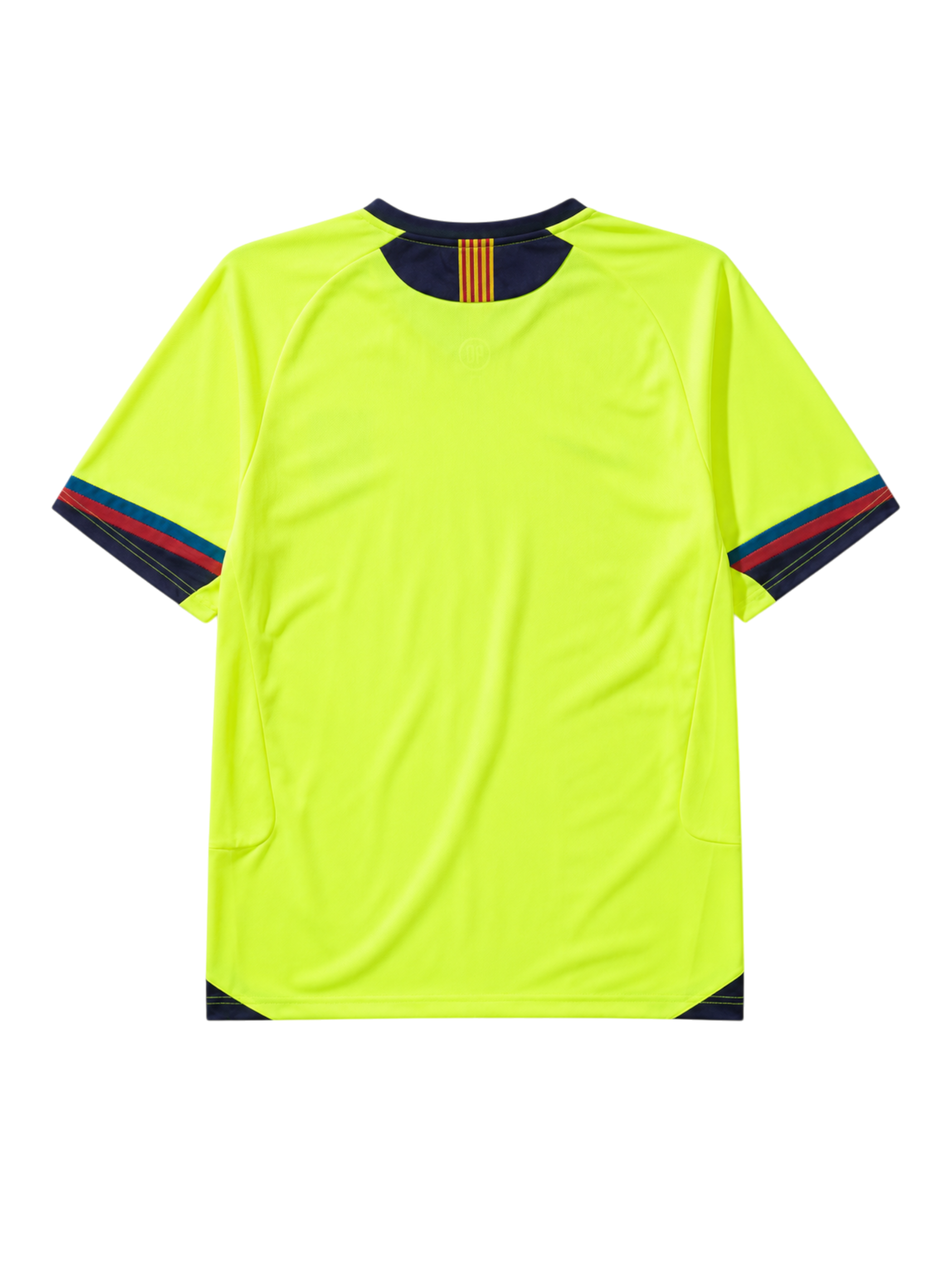 Barcelona 2005/06 away football jersey by Nike in neon yellow