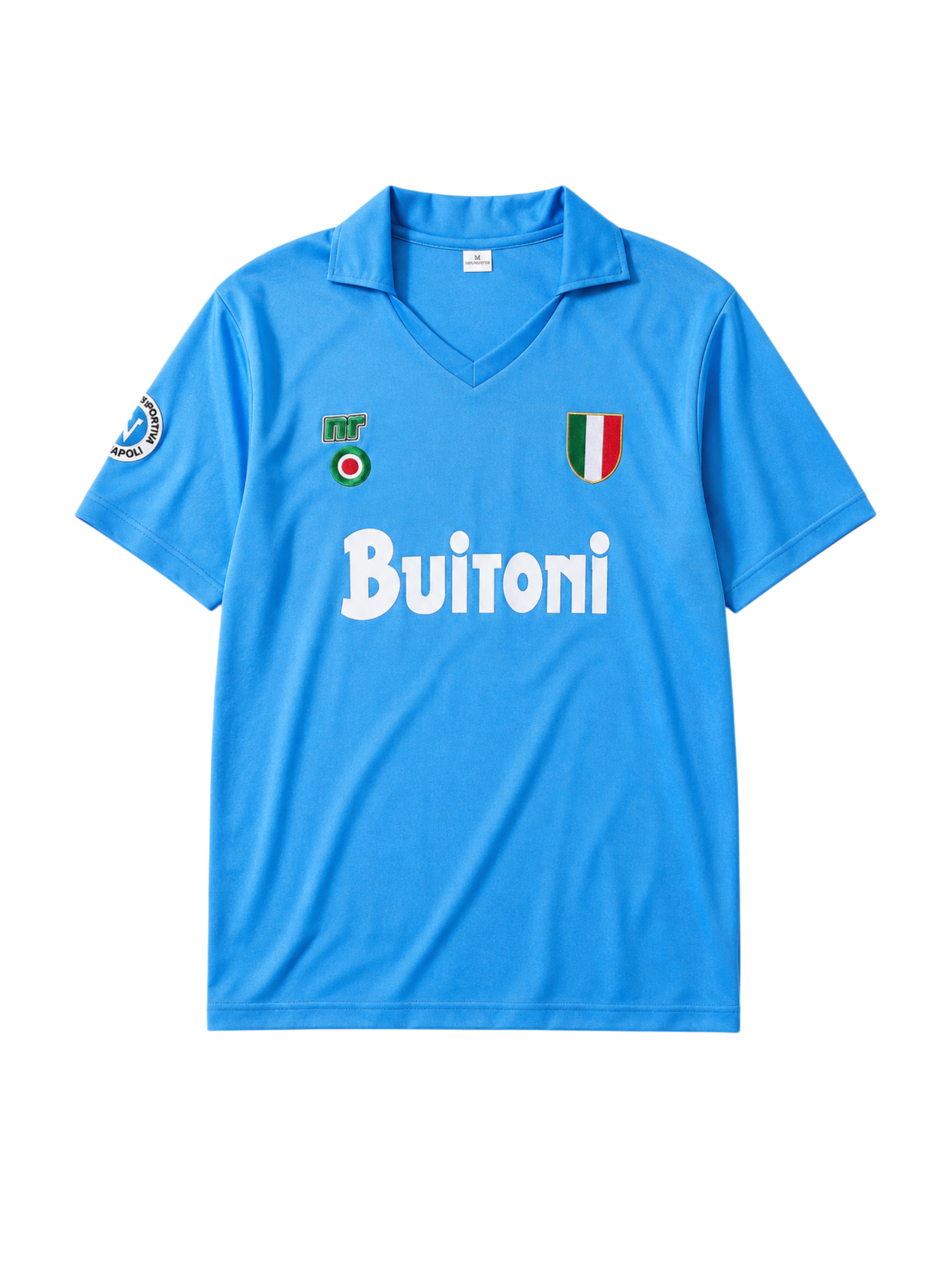 Napoli 1987/88 home football jersey by Ennerre with Buitoni sponsor logo and scudetto