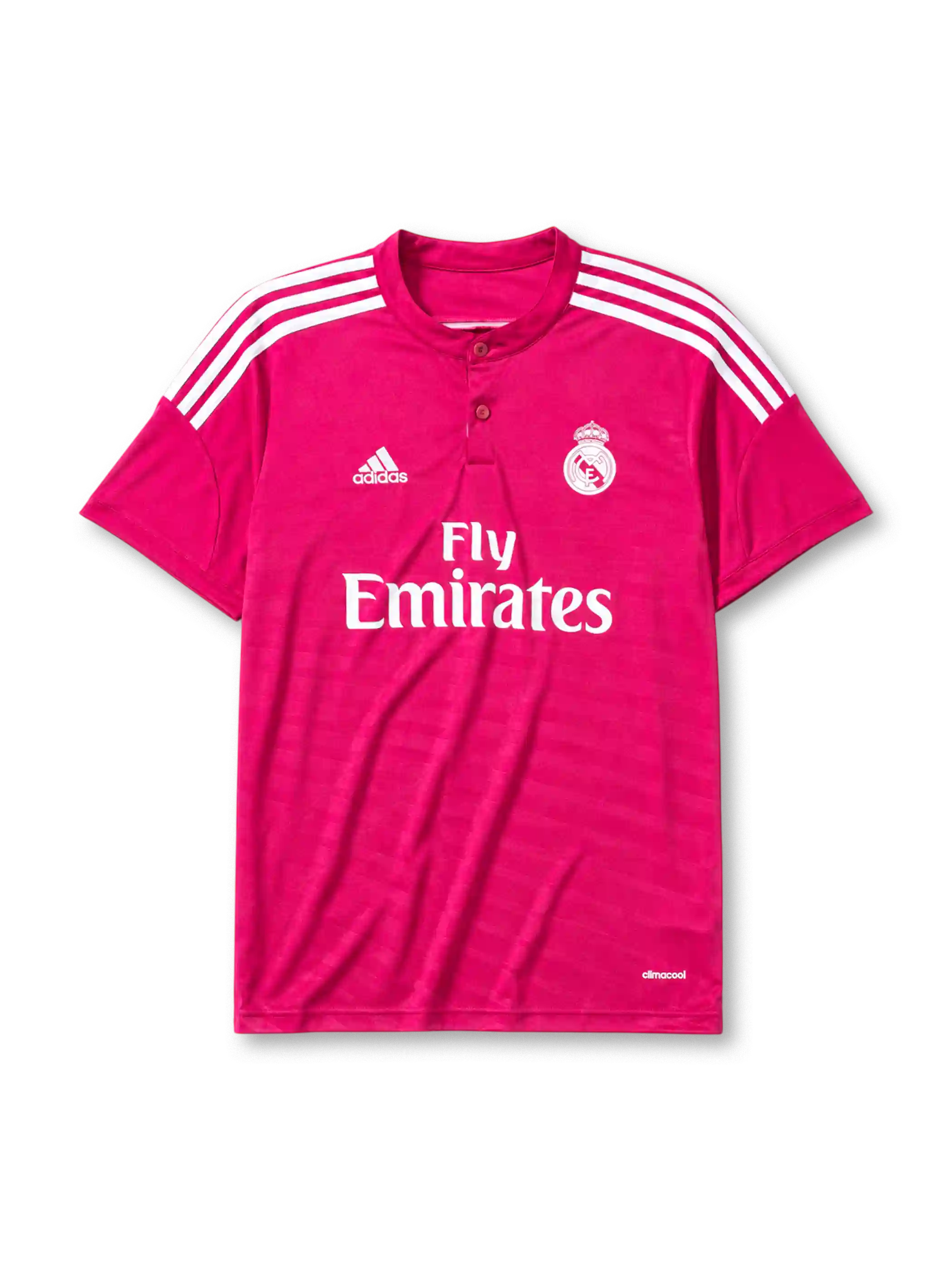 Real Madrid 2014/15 away football jersey by Adidas with Fly Emirates sponsor logo
