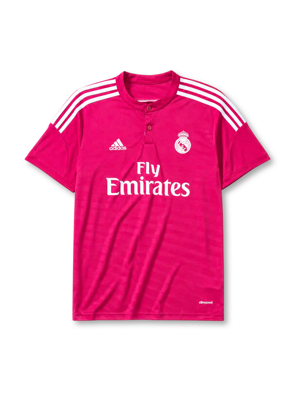 Real Madrid 2014/15 away football jersey by Adidas with Fly Emirates sponsor logo