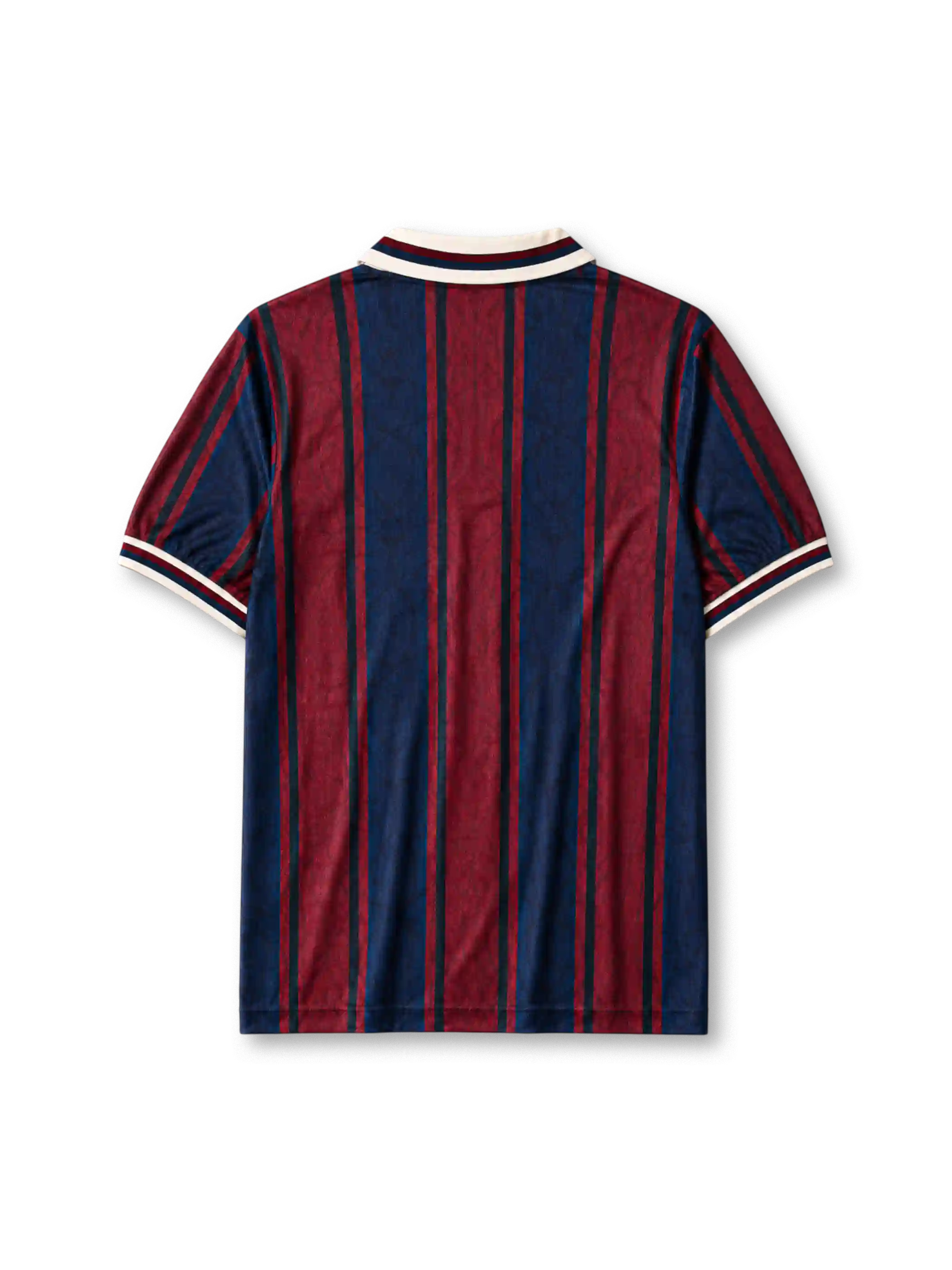 Barcelona 125th anniversary home football jersey with vintage vertical stripes