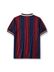 Barcelona 125th anniversary home football jersey with vintage vertical stripes