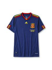 Spain 2010 away football jersey by Adidas with World Cup Final commemorative print