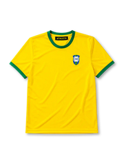 Brazil 1970 home football jersey by Athleta from the World Cup kit era