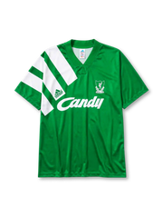 Liverpool 1991/92 away football jersey by Adidas with Candy sponsor logo