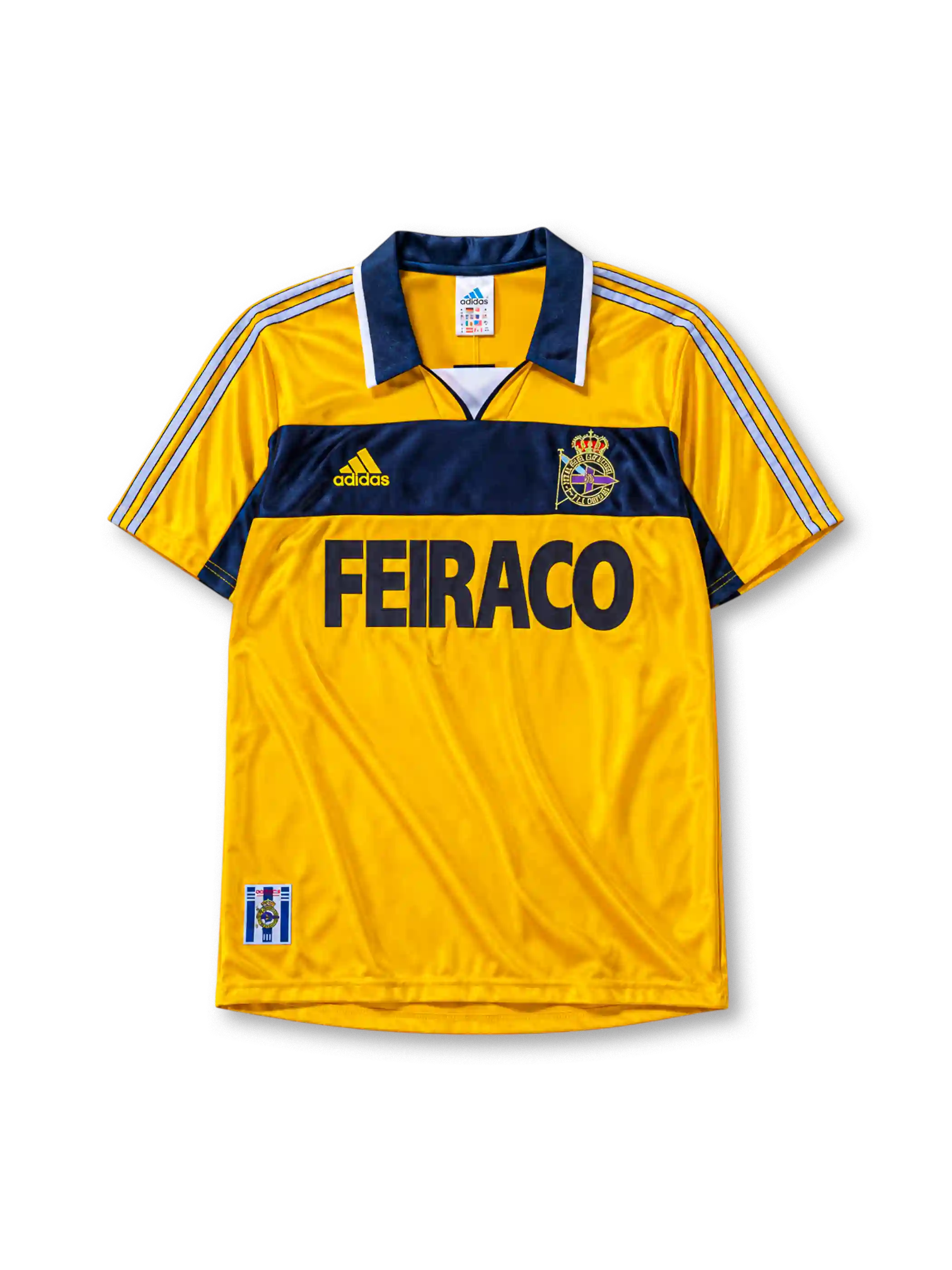 Deportivo La Coruña 1999/00 third football jersey by Adidas with Feiraco sponsor logo