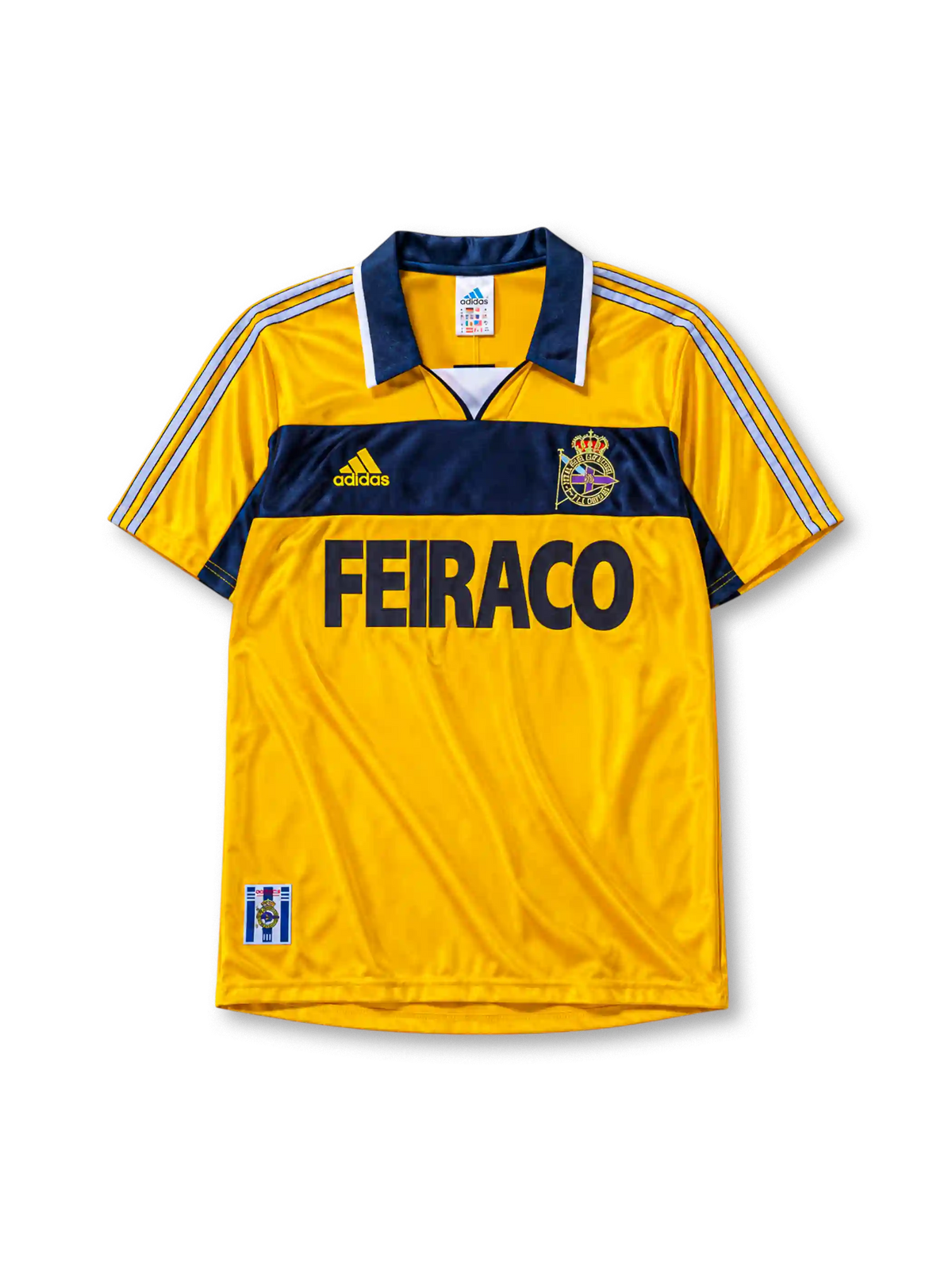Deportivo La Coruña 1999/00 third football jersey by Adidas with Feiraco sponsor logo