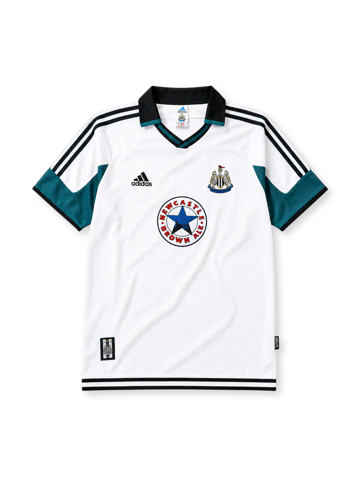 Newcastle United 1999/00 away football jersey by Adidas with Newcastle Brown Ale sponsor logo
