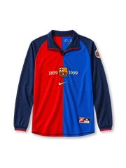 Barcelona 1999/00 home football jersey by Nike with centenary 1899-1999 crest
