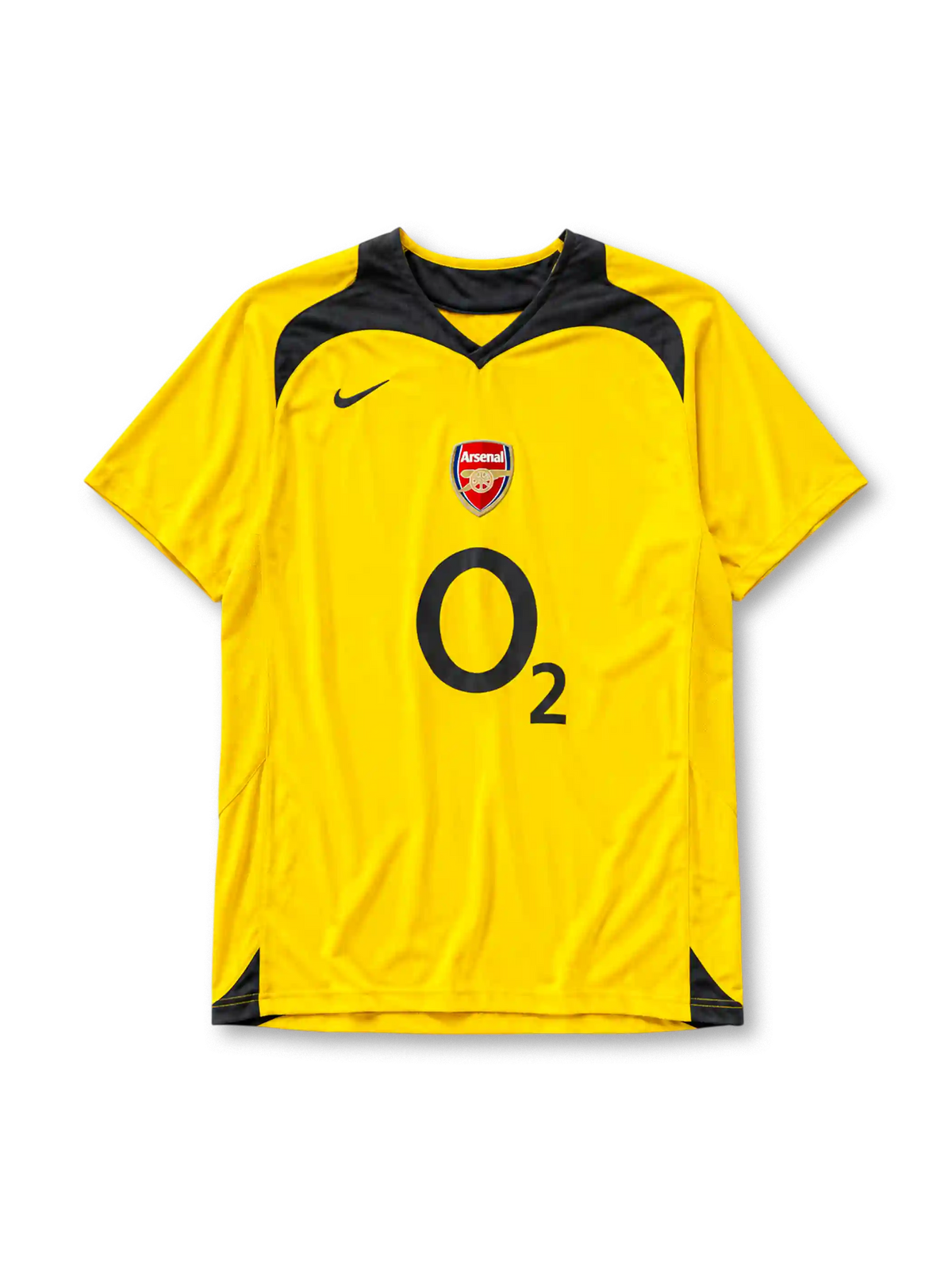 Arsenal 2005/06 away football jersey by Nike with O2 sponsor logo