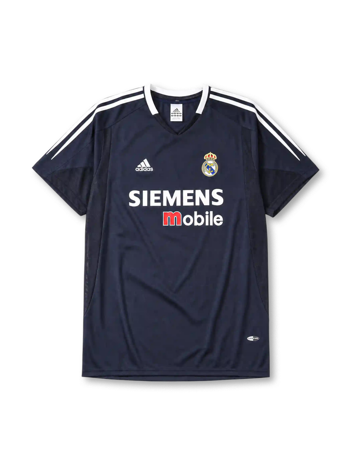 Real Madrid 2004/05 away football jersey by Adidas with Siemens Mobile sponsor logo
