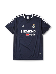 Real Madrid 2004/05 away football jersey by Adidas with Siemens Mobile sponsor logo