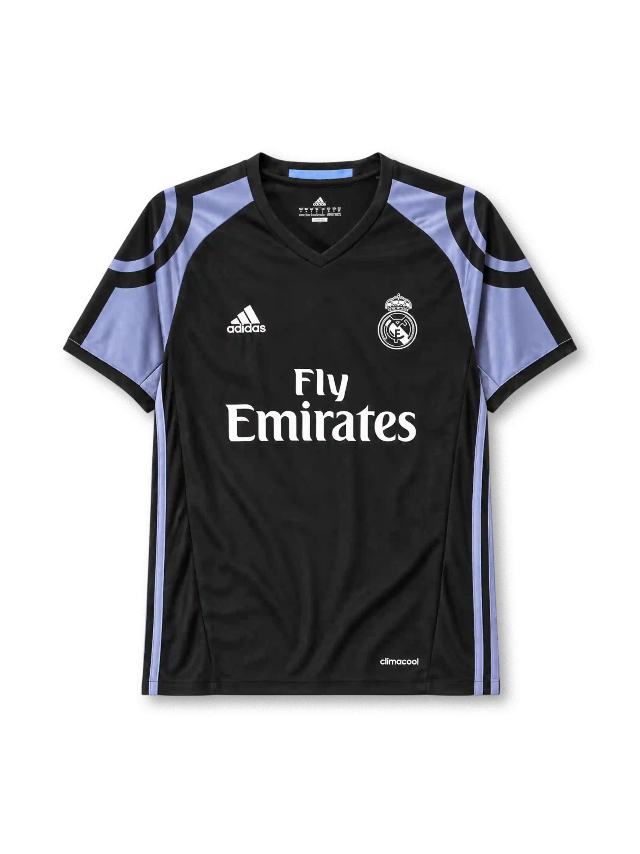 Real Madrid 2016/17 third football jersey by Adidas with Fly Emirates sponsor logo