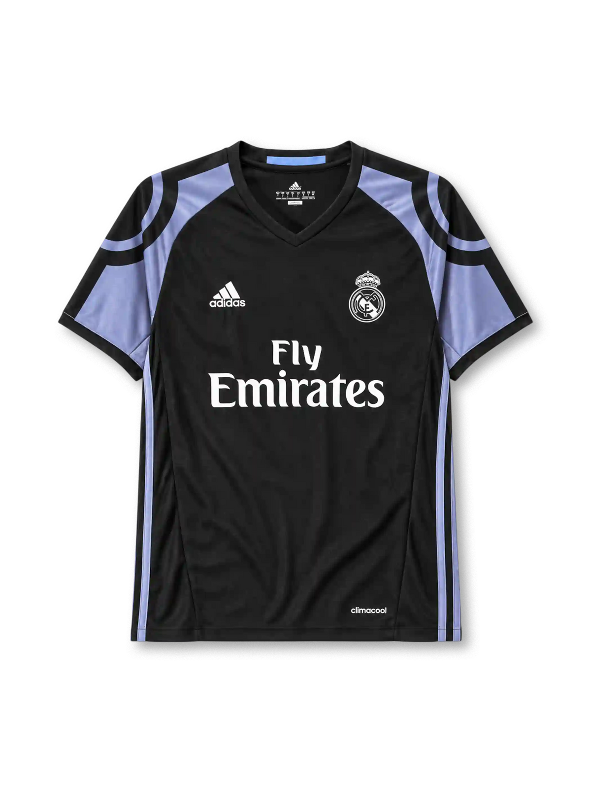 Real Madrid 2016/17 third football jersey by Adidas with Fly Emirates sponsor logo
