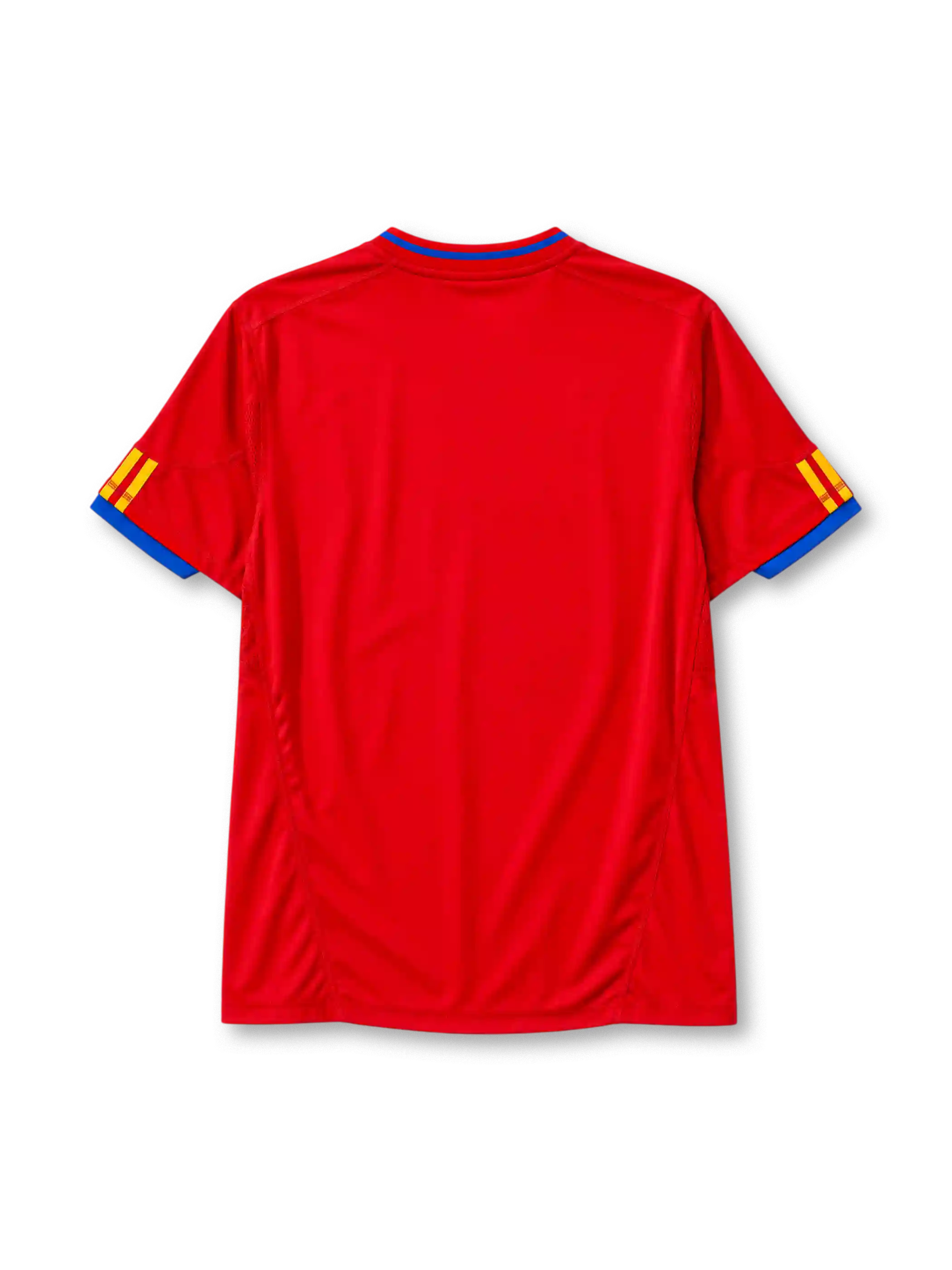 Spain 2010 home football jersey by Adidas from the World Cup kit era