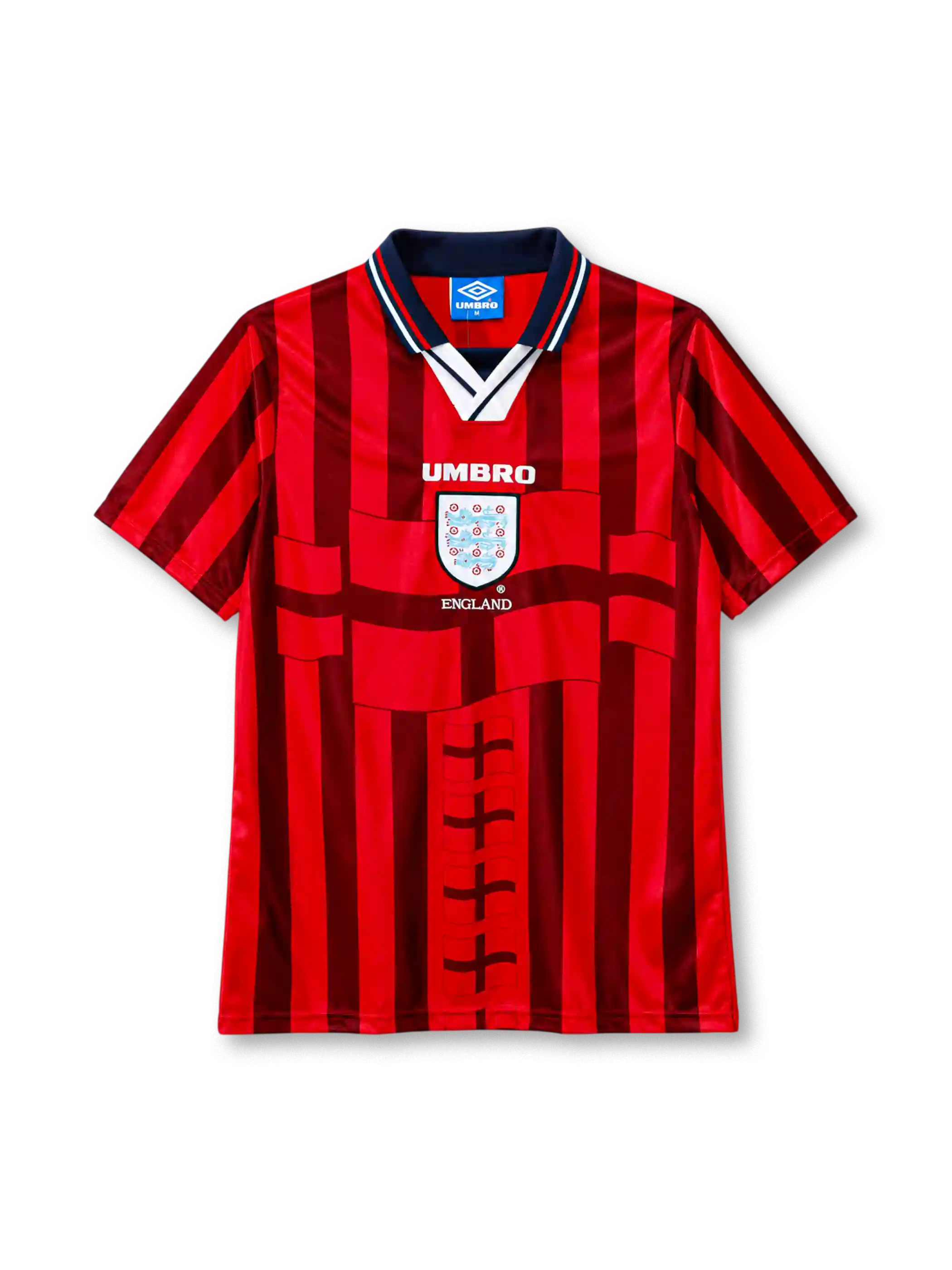 England 1998 away football jersey by Umbro from the World Cup kit era