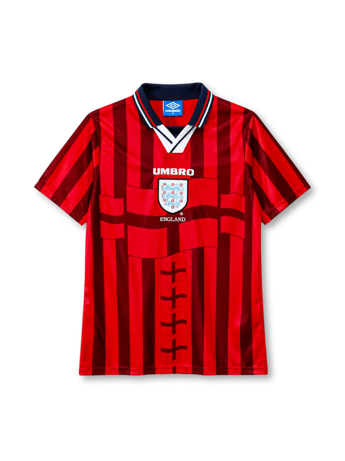 England 1998 away football jersey by Umbro from the World Cup kit era