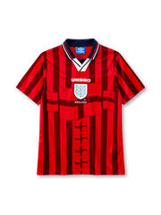 England 1998 away football jersey by Umbro from the World Cup kit era