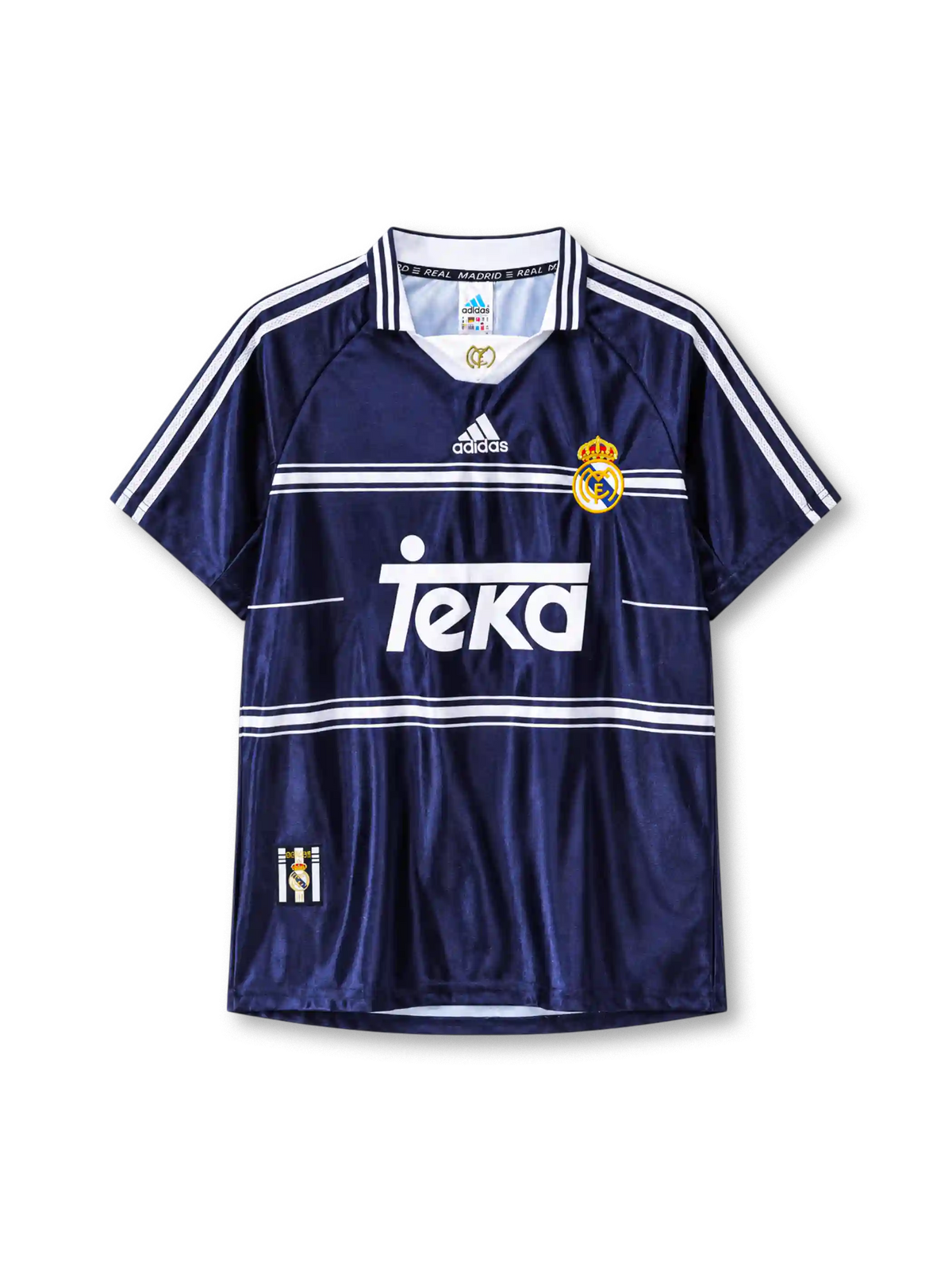 Real Madrid 1998/99 away football jersey by Adidas with Teka sponsor logo