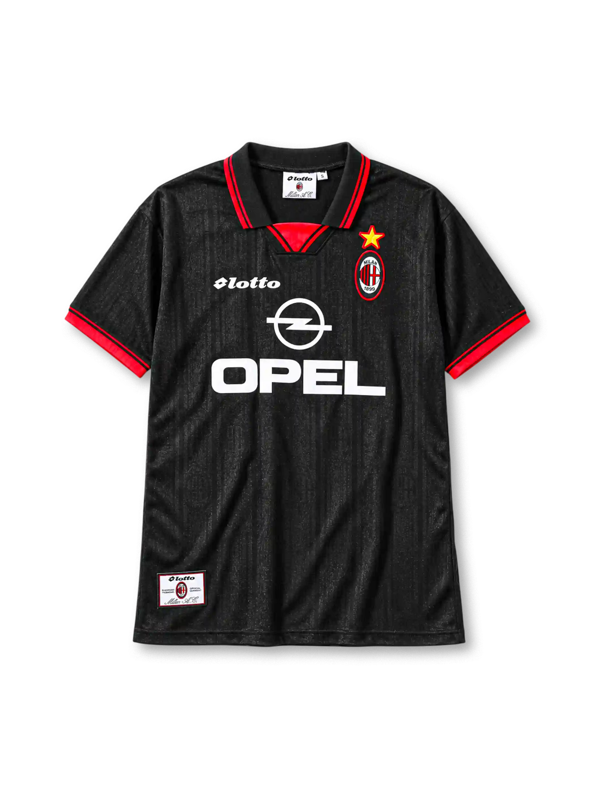 AC Milan 1997/98 third football jersey by Lotto with Opel sponsor logo